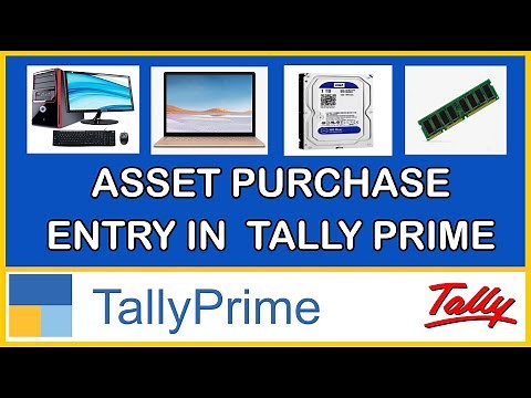 COMPUTER & COMPUTER PARTS PURCHASE ENTRY IN TALLY PRIME | ASSET PURCHASE IN TALLY PRIME