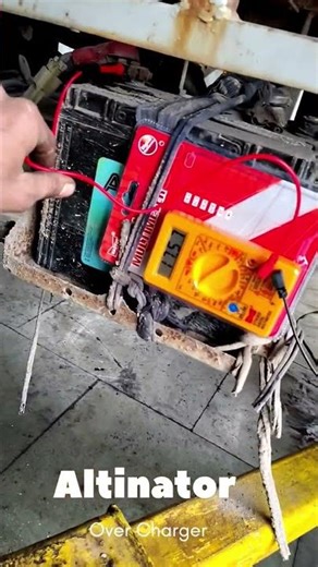 Altinator Over Charged ..#altinator#electrician #