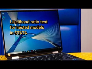 Likelihood ratio test for NESTED models in STATA ✅