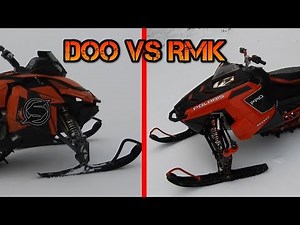 Polaris VS Skidoo - Rc Snowmobile Competition