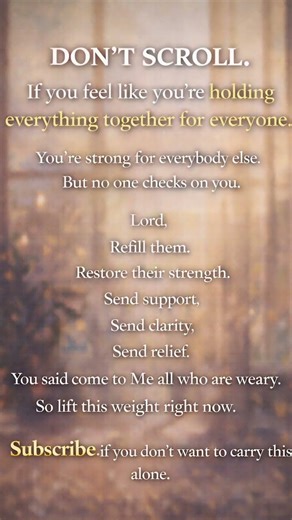 Don’t Scroll If You’re Holding Everything Together