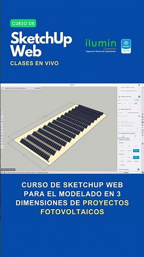 SketchUp - Análisis de Sombras de Plantas Fotovoltaicas en 3D