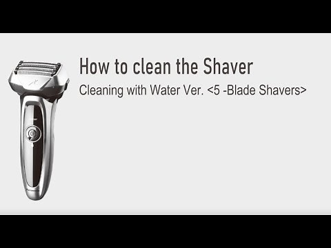 Panasonic - Shaving and Grooming - Function - How to clean a Panasonic 5 Blade Shaver with water.