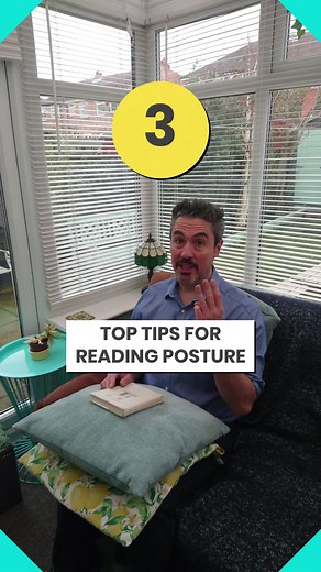 3 Top Tips for reading posture#reading #readingposture #posture #neckpain #postureawareness