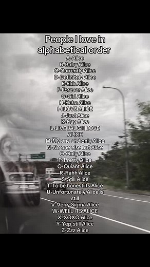 MY ONE AND ONLY ALICE: A Heartfelt Tribute