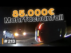Über 85.000€ Schaden bei heftigem Mehrfachunfall auf Autobahn! #GERMAN #DASHCAM | #213
