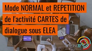 Eléa - Utilisation du mode NORMAL et REPETITION dans une activité H5P : Cartes de dialogue (Dialog cards)