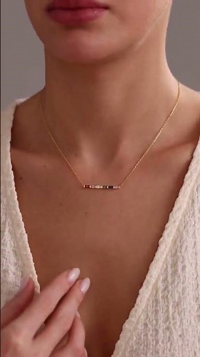 Family Birthstone Necklace #necklace
