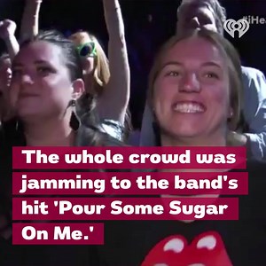 Def Leppard's biggest fan cheered them on at the iHeartRadio Music Festival | 1059 THE ROCK | Facebook