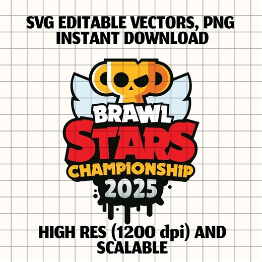 Brawl Stars Championship 2025 Logo SVG   PNG — High-res Esports Vector Download - Etsy