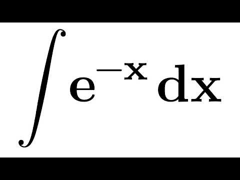 Integral e^-x | integral of exp(-x) | Antiderivative of e^(-x) | Integration of exponential of -x
