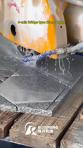 4 Axis Bridge Cutter Machine for marble granite slab cutting 1. Head plane rotation 0-360° 2.The head has 45° automatic chamfering function 3. can cut diamond shape, square hole, double chamfer, four sided chamfer. #cncmachine #granitecarvingmachine #millingmachine #waterjetcuttingmachine #automaticmachinery #5axiscncmachine #wirecuttingmachine #5axismillingmachine #3axiscncmachine #marblecuttingmachine #stoneprofilingmachine #marblesawblade | Ruisheng stone machinery