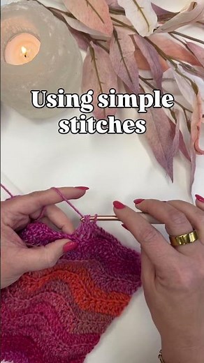 Quick and easy crochet scarf! #crochettutorial