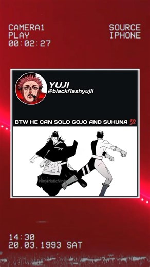 Btw He Can Solo Gojo And Sukuna 💯 #jujutsukaisen #gojo #anime
