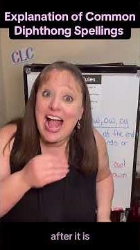 I explain how to use common diphthongs