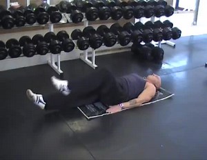 Lying Alternating Knee Raise