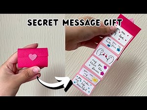 Heart Secret Message Gift For Boyfriend/Girlfriend/Bestfriend On Valentine's Day | 3D Paper Crafts