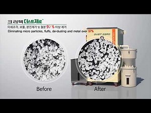 plastic de-dusting machine