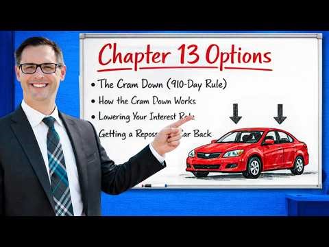 Vehicle Options in Chapter 13 Bankruptcy (Surrendering, Cram Down & Lowering Interest Rate)