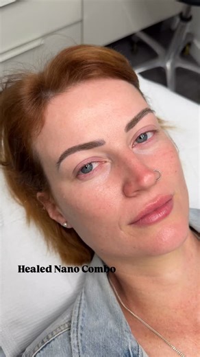 🔥 Healed Nano Combo Brow 🔥 Yes — nano over old tattoo can be done… but let’s talk facts 👇🏽 This beauty already had previous brow tattooing that had faded enough for me to safely work over. The result? A beautiful, softer, more modern nano combo brow that blends seamlessly with her existing base. BUT — this is where honest expectations come in. When working over old PMU, we’re not starting on a blank canvas. ✨ The skin holds residual pigment ✨ Texture and tone may vary ✨ Healed results will n