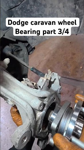Dodge caravan wheel bearing part 3/4 #automotive #mechanic #automotivetools #wheelbearing #autobyad