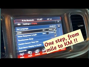 How to change the odometer from mile to KM??