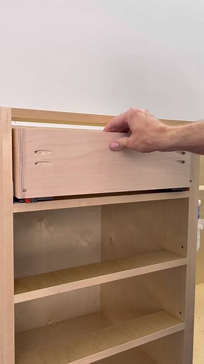 Undermount drawer slides are an absolute must! Here’s how they work. #woodworking #cabinethardware #woodworker #cabinetry #everydaybuilds | Everyday Builds