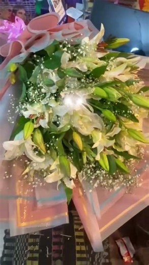 lily flower buke 💐 #shortvideo #shorts #lily #wedding #flowers #love #