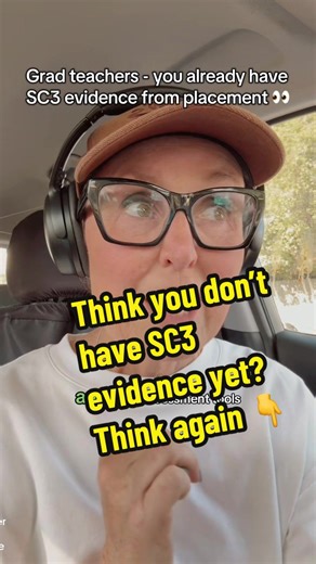 Graduate teachers - if SC3 is stressing you out, this is your reminder 👇 You do not need years of teaching experience to demonstrate your capacity to: ✔️ monitor student learning ✔️ use data to inform teaching ✔️ give feedback to students Your placements already gave you the evidence - formative assessment, feedback conversations, analysing data with your mentor, and tracking student growth over time. Start recording these examples now, while they’re fresh. Future-you (and your next interview p