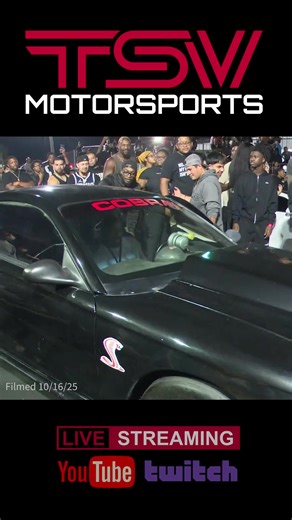 🔥 Cobra vs Camaro Showdown 🔥 Right lane Cobra Mustang and left lane Camaro went DOOR TO DOOR the whole way! 💪 The Cobra drove it clean and took the WIN light at the end 🏁 That’s how you send it down Yello Belly! 💨 #TSVmotorsports #YelloBellyDragstrip #CobraMustang #Camaro #FordVsChevy #NoPrepRacing #DragRace #DoorToDoor #RightLaneWin #RaceNight #MuscleCarLife #TrackTherapy #AdrenalineRush #Motorsports #RacingCommunity | TSV Motorsports