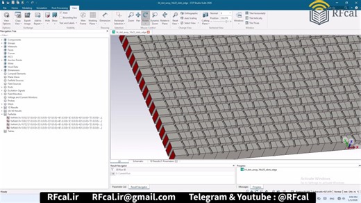 طراحی و شبیه سازی Waveguide Slot Array Antenna 16x22 slots در CST شماره 34