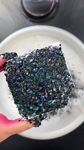 723K views · 2K reactions | Sizzling Black Glitters #asmr #viral | chalkitasmr | Facebook