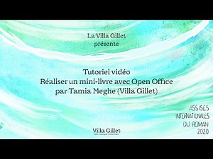 Tutoriel : réaliser un mini-livre avec Open Office