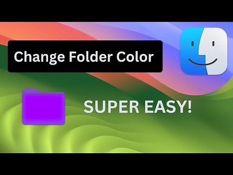 Change Folder Color on Macbook! | MacOS 2025