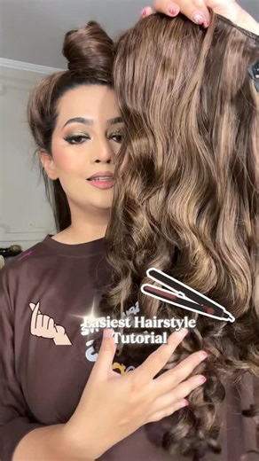 Falaq Shahid on Instagram: "Itna easy hai hairstyle k meinay socha video lagaoun bhi ya nahin 👀😂 Sometimes I add extensions with this hairstyle, sometimes I dont. I wanted more volume with this look so I added them. Also, I did not do any backcombing. #weddinghairstyling"