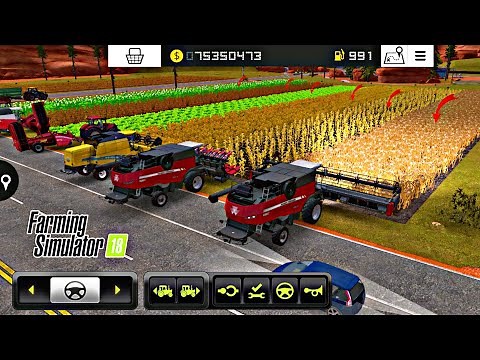 Farming Simulator 18 Harvester All Types Plant | Farming Simulator 18 Gameplay | Timelapse Fs 18