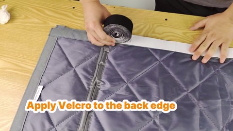 Magnetic Thermal Insulated Door Curtain 36" X 80" - Winter Cover for Privacy and Soundproofing - Made of Oxford and Cotton