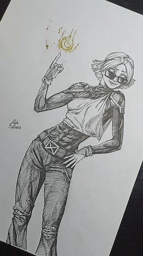 Finished! Hope you guys enjoy! Tell me more characters you want to see in my artstyle! #xmenevolution #xmen #marvelcomics #artistoninstagram #artistontiktok #comics #hachie #mangaart #mangaartist #hachura #coverart #concept #characterdesign #conceptart