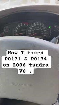 How to fix P0171 & P0174 on a 2006 Toyota tundra v6 / Tacoma #cars #automechanic #mechanic