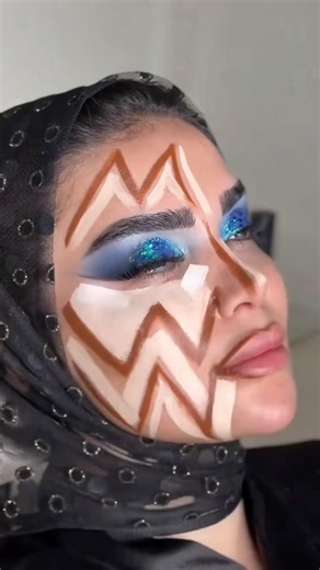 Blue makeup tutorial step by step #makeup #feedshorts #makeuptips #shortvideo #viral #viralvideo
