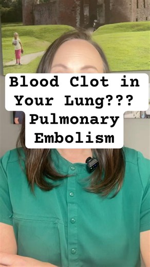 Blood clot in your lung. Pulmonary embolism explained by a Respiratory Therapist #bloodclot