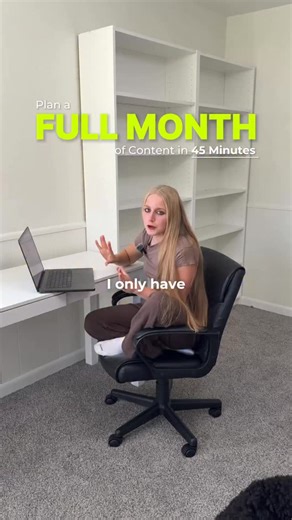 How to Plan a Month of Content Ideas in 45 Minutes 🤯 Follow for more social media marketing education ✅ | Personal Brand Launch