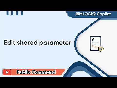Edit Shared Parameter in Revit