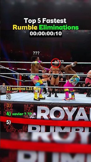 Ranking The Fastest Rumble Eliminations 😹 #wwe #wrestling