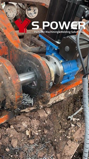 Portable Line Boring Machine and Automatic Bore Welding#enginemachining #enginerepair #lineboring