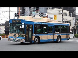 横浜市営バス 79系統 平和台行き 【日野 LNG-HU8JLGP】4-3405 （保土ヶ谷）イルミネーションバス （P-HT223AA復刻風）井土ヶ谷駅前にて