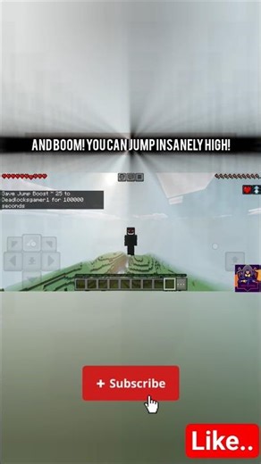 “This Command Makes You Jump Like HOGALALA 😂 #minecraftshorts”