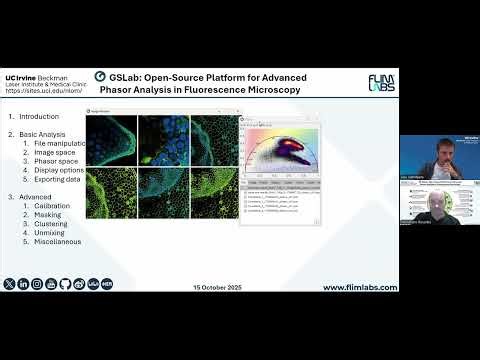 Exploring FLIM-Phasors Analysis with GSLab | Open-Source FLIM Data Analysis Webinar