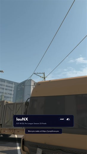 Overpass Smoke 💨 by FUT lauNX @ ESL Pro League Season 23 Finals More pro nades at jumpthrow.pro #counterstrike #cs2 #cs2nades #csgo #smoke