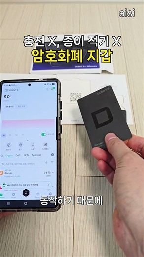 Crypto wallet, just tap the card! D'CENT S Card-type Cold Wallet